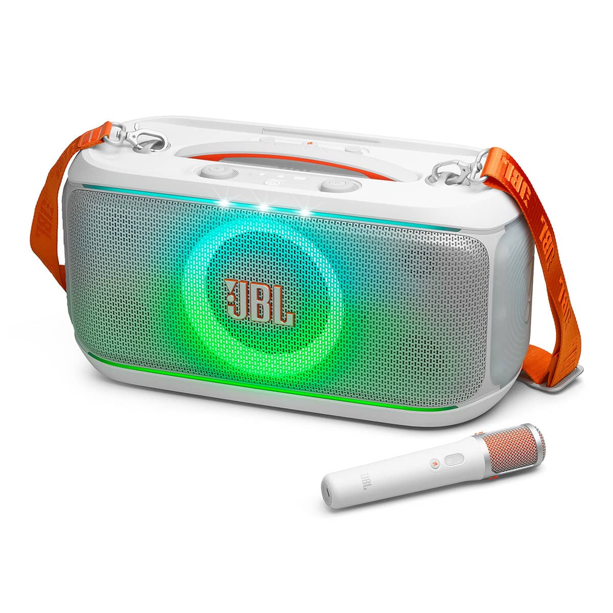 JBL - PartyBox On-The-Go 2 Plus Portable Party Speaker with Digital Microphone (Black) - White