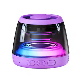 YONWAY - Magnetic Bluetooth Speaker, RGB Mini Portable Cell Phone Stand with Lanyard and RGB Night Light for Home, Outdoors, Pool