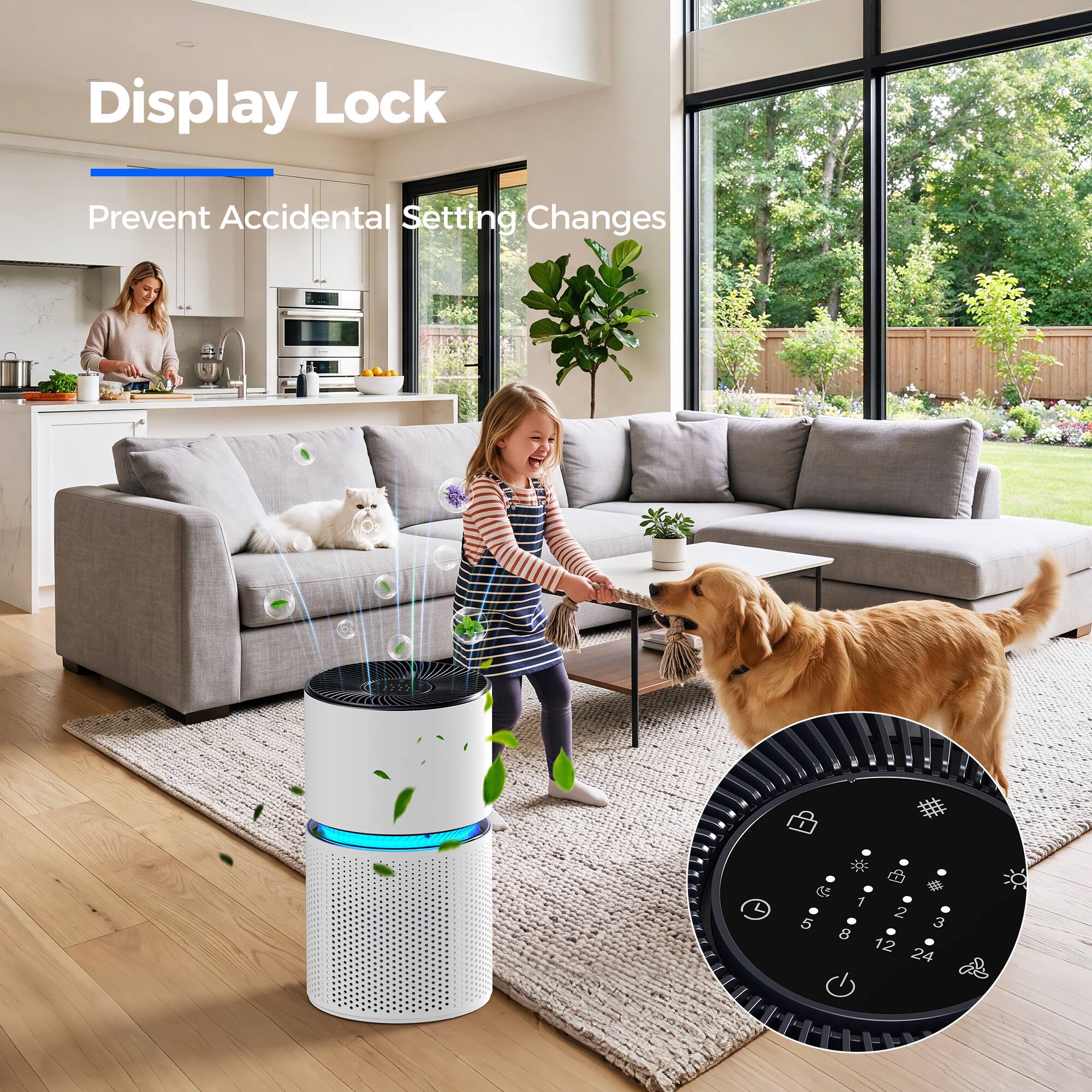 Display Lock  
Prevent Accidental Setting Changes  
5 1 2 3 8 12 24