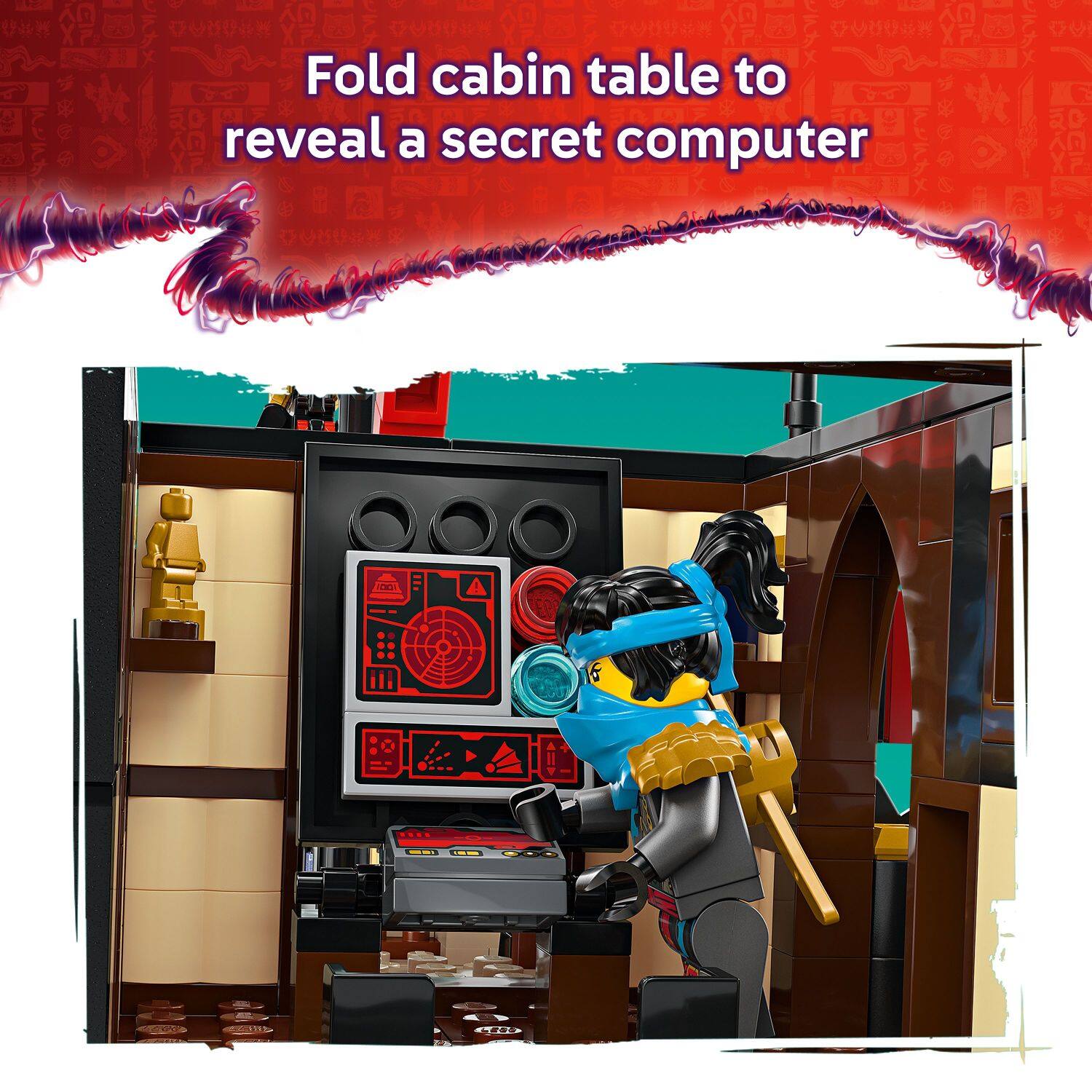 Fold cabin table to reveal a secret computer -  IZ