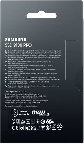 Samsung – 9100 PRO 4TB Internal SSD PCIe Gen 5x4 NVMe, Speeds Up Samsung – 9100 PRO 4TB Internal SSD PCIe Gen 5x4 NVMe, Speeds Up