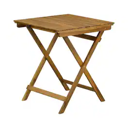 Outdoor Escape - 3-Piece Outdoor Dining Set Wood Patio Table with 2 Chairs - Natural Oil