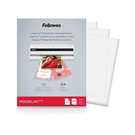 Fellowes - ImageLast Thermal Laminating Pouches, Letter Size, 3 Mil, 25/Pack - Clear