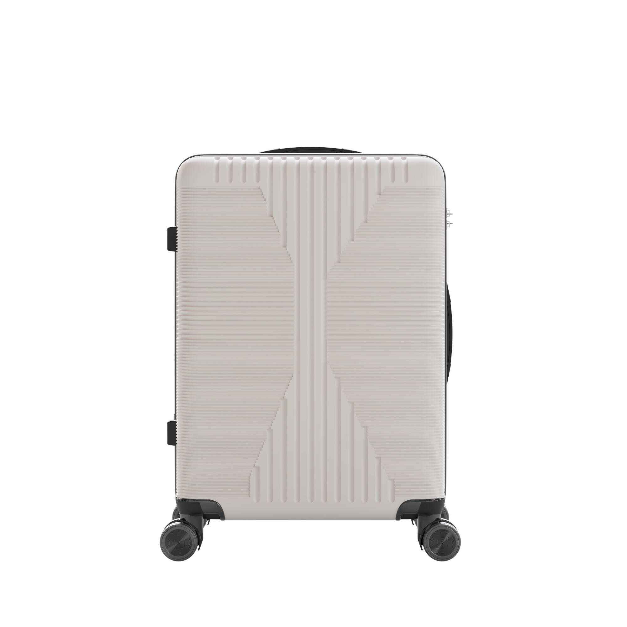 Alt View 1. Winado - 28" Hardshell Carry On Luggage with Spinner Wheels Lightweight PP Hardside Small Suitcase with Built-in Lock - White.