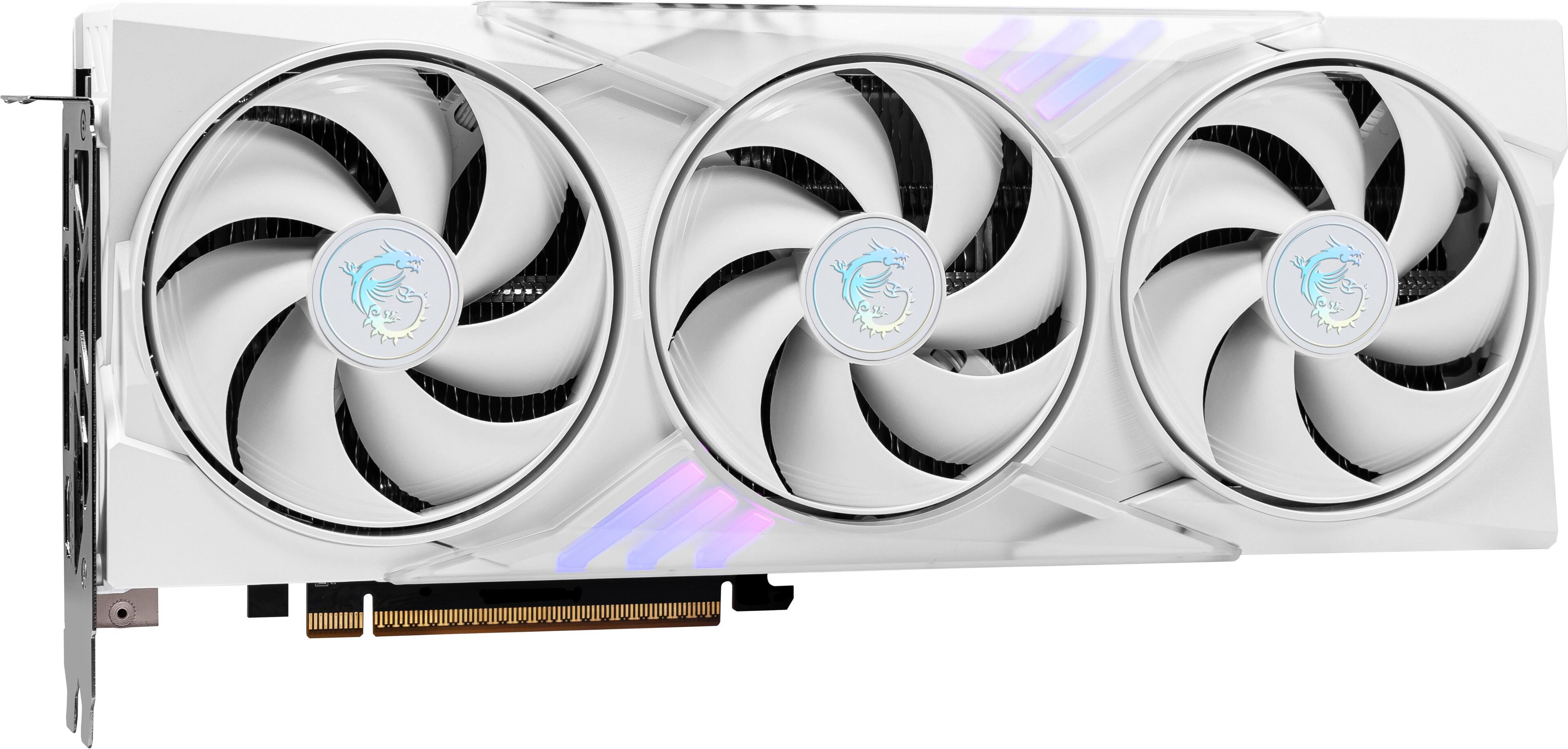Alt View 7. MSI - NVIDIA GeForce RTX 5060 8G GAMING TRIO OC White 8GB GDDR7 PCI Express Gen 5 Graphics Card - White.