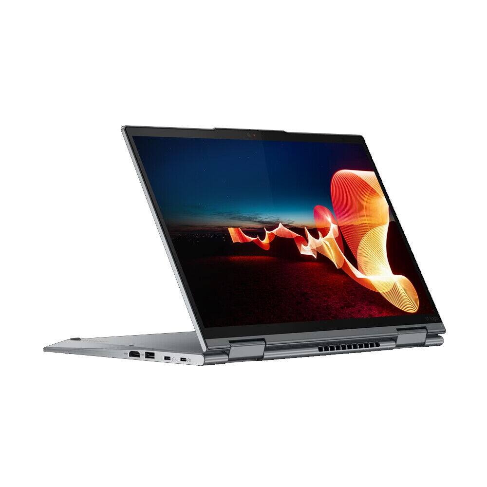 Left. Lenovo - Lenovo Thinkpad X1 Yoga G7 14" Touch Laptop i7-1270P 32GB 512GB SSD W11P - Storm Grey.