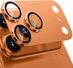 Front. SaharaCase - iPhone 17 Pro Max Camera Protector | Strong Titanium | 2-Pack - Cosmic Orange.