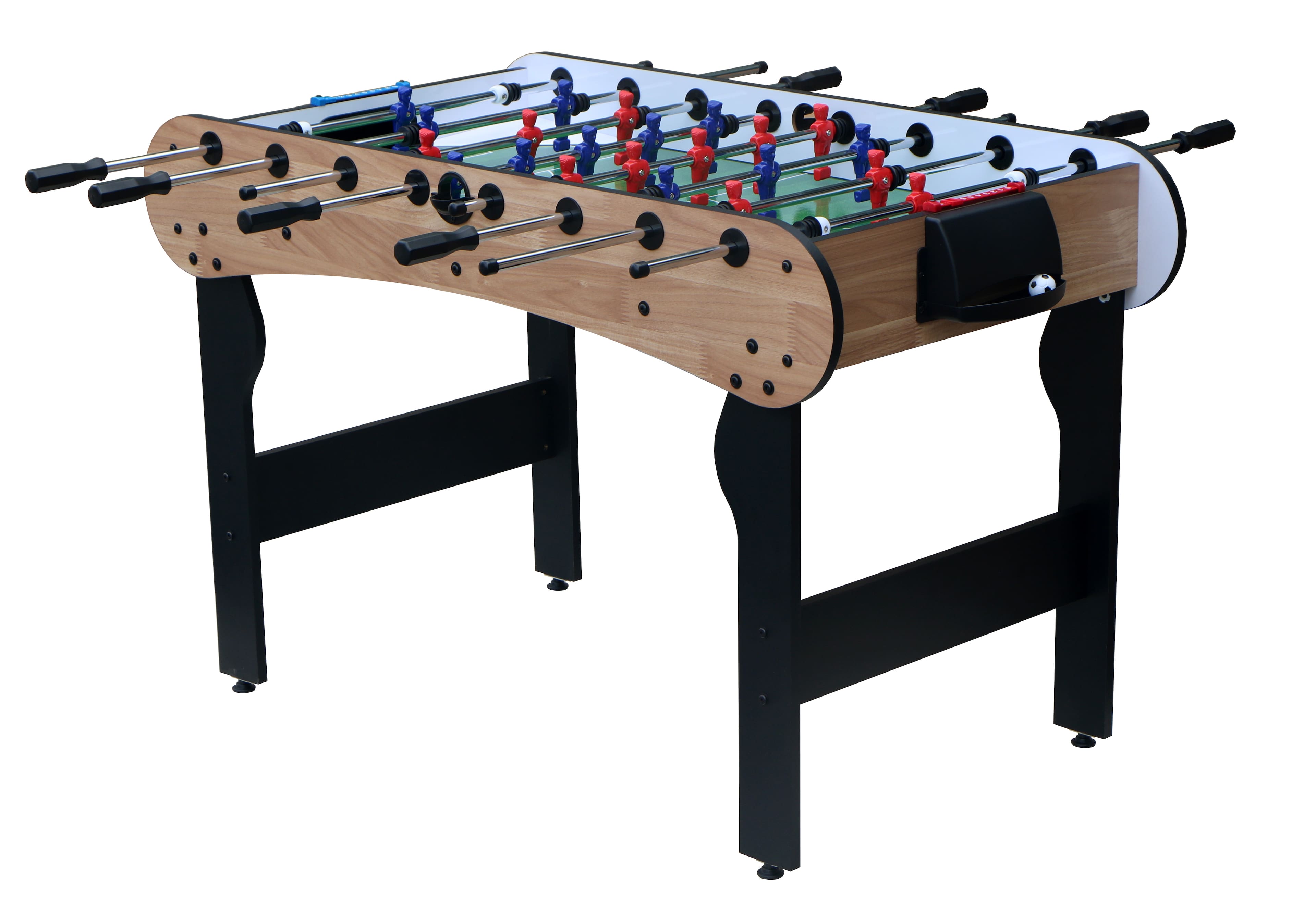 ELEMENT ACE - 5Ft Foosball Table - Arcade Game Table for Family Game Rooms & Recreation - Brown+White