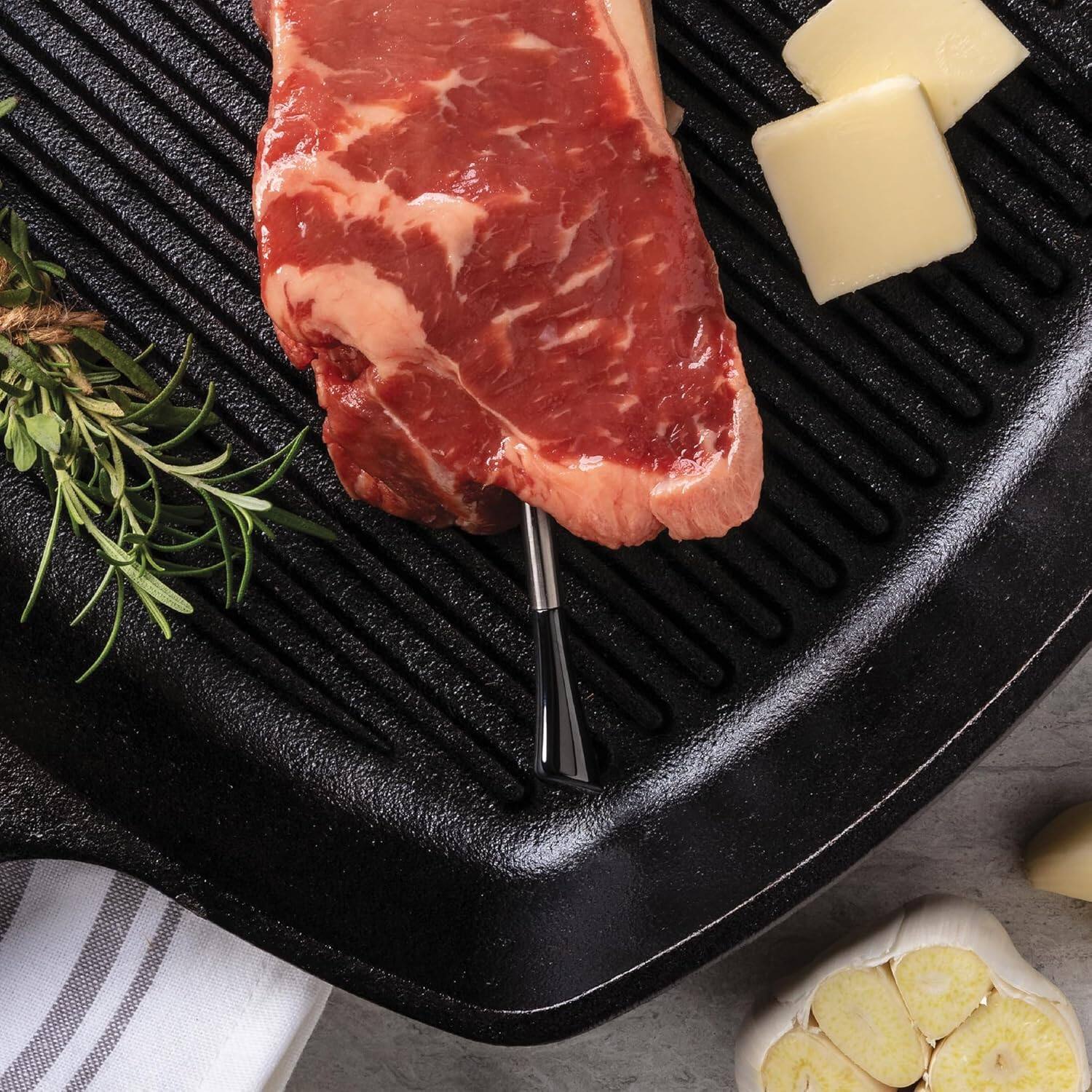 Alt View 1. Maverick - STAKE™ Dual Probe Wireless Bluetooth Thermometer - Black/Silver.