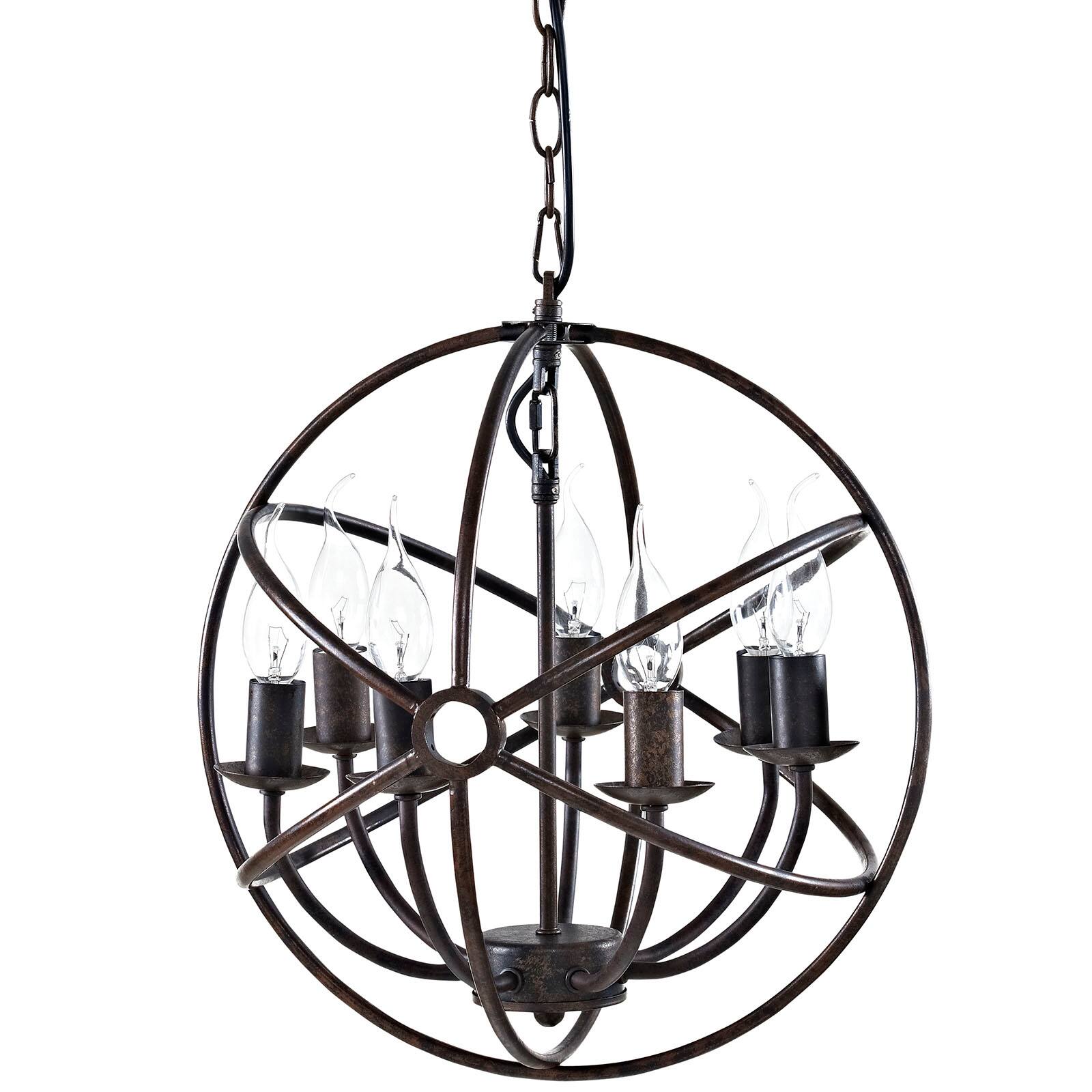 Left. Modway - Atom Chandelier by Modway - Brown.