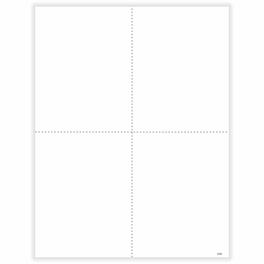 ComplyRight - 2026 W-2 Tax Form, 1-Part, 4-Up, 50/Pack (520950) - White/Black
