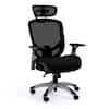 Front. Staples - Hyken XL Ergonomic Fabric Swivel Big & Tall Chair, Black (ST63145) - Black.