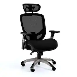Staples - Hyken XL Ergonomic Fabric Swivel Big & Tall Chair, (ST63145) - Black