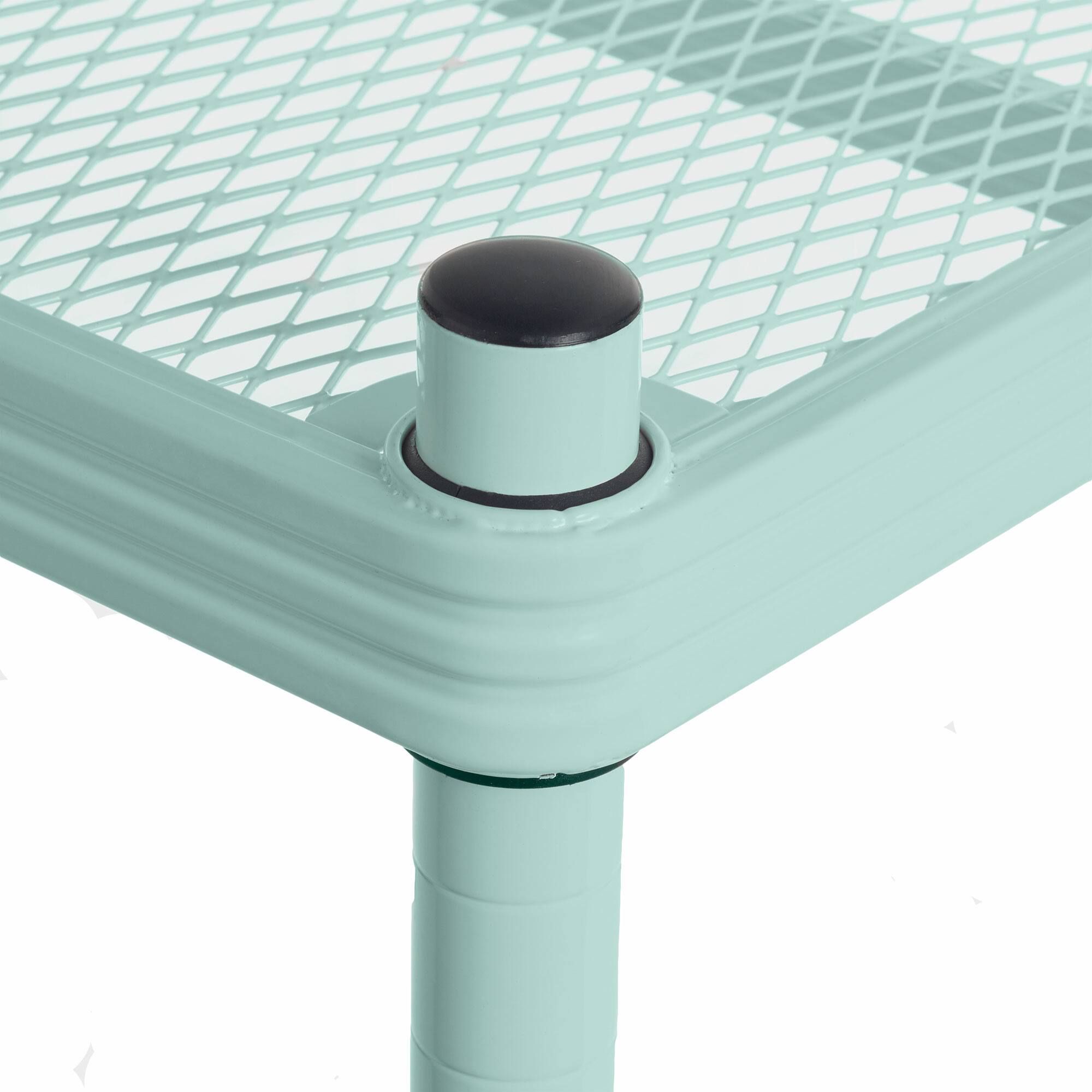 Alt View 5. Design Ideas - Design Ideas MeshWorks 5 Tier Tower Metal Storage Shelving Unit Rack, Sage Green - Sage Green.