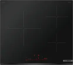 Bosch - 800 Series 24" Built-In Electric Induction Cooktop with 3 elements, SpeedBoost and Frameless Design - Black - Front_Zoom