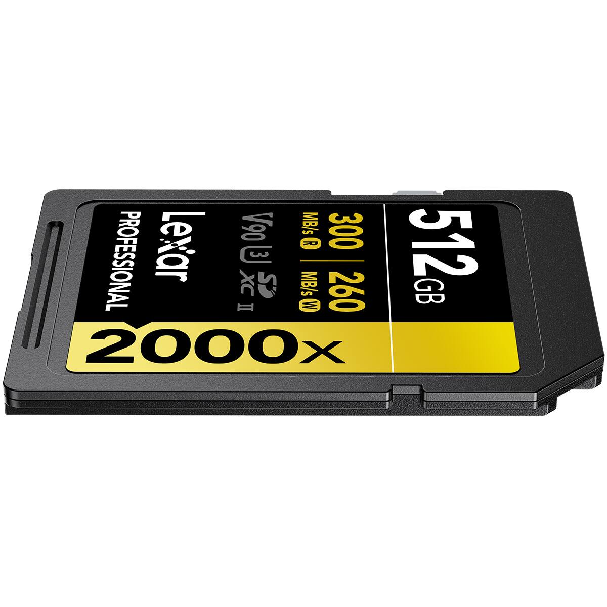 V90 MB/s 300 512 Lexar R PROFESSIONAL (3) - XC SP MB/s W 260 GB II 2000x