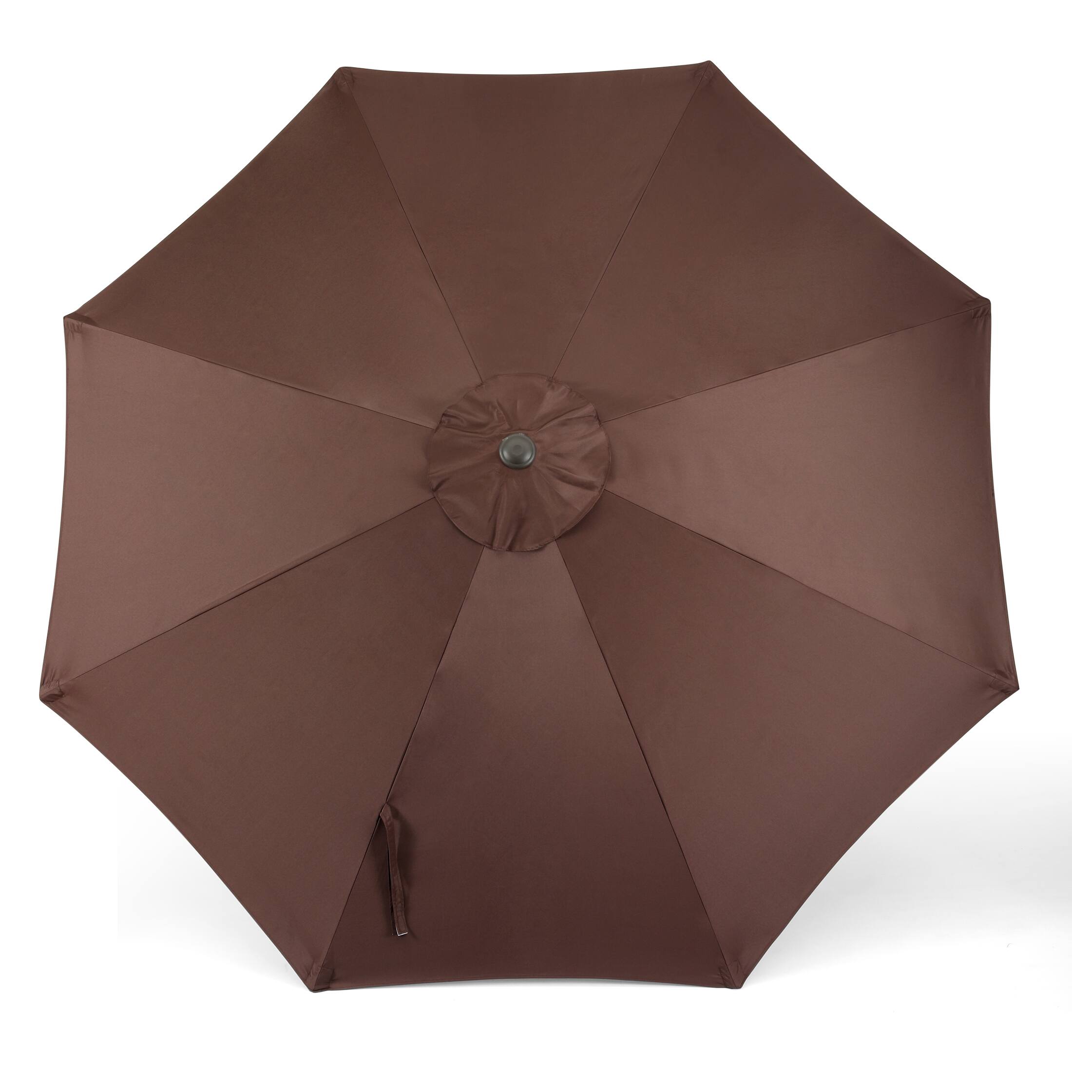 Alt View 2. WestinTrends - WestinTrends Paolo 9 ft. Patio Table Umbrella with tilt and crank features - Coffee.