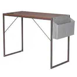 JJS - Small Computer Desk Simple Style Writing Desk - Brown