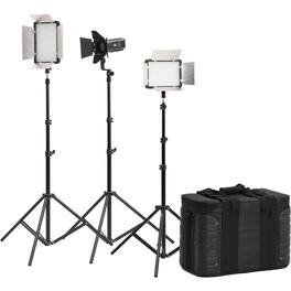 Godox - LED500LR 3-Light LED Bi-Color Video Light Kit