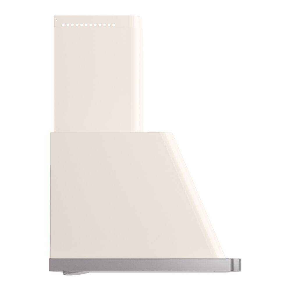 Alt View 3. ILVE - ILVE Majestic II 40 inch Ducted Wall Mount Range Hood with 600 CFM (Antique White) - Antique White.