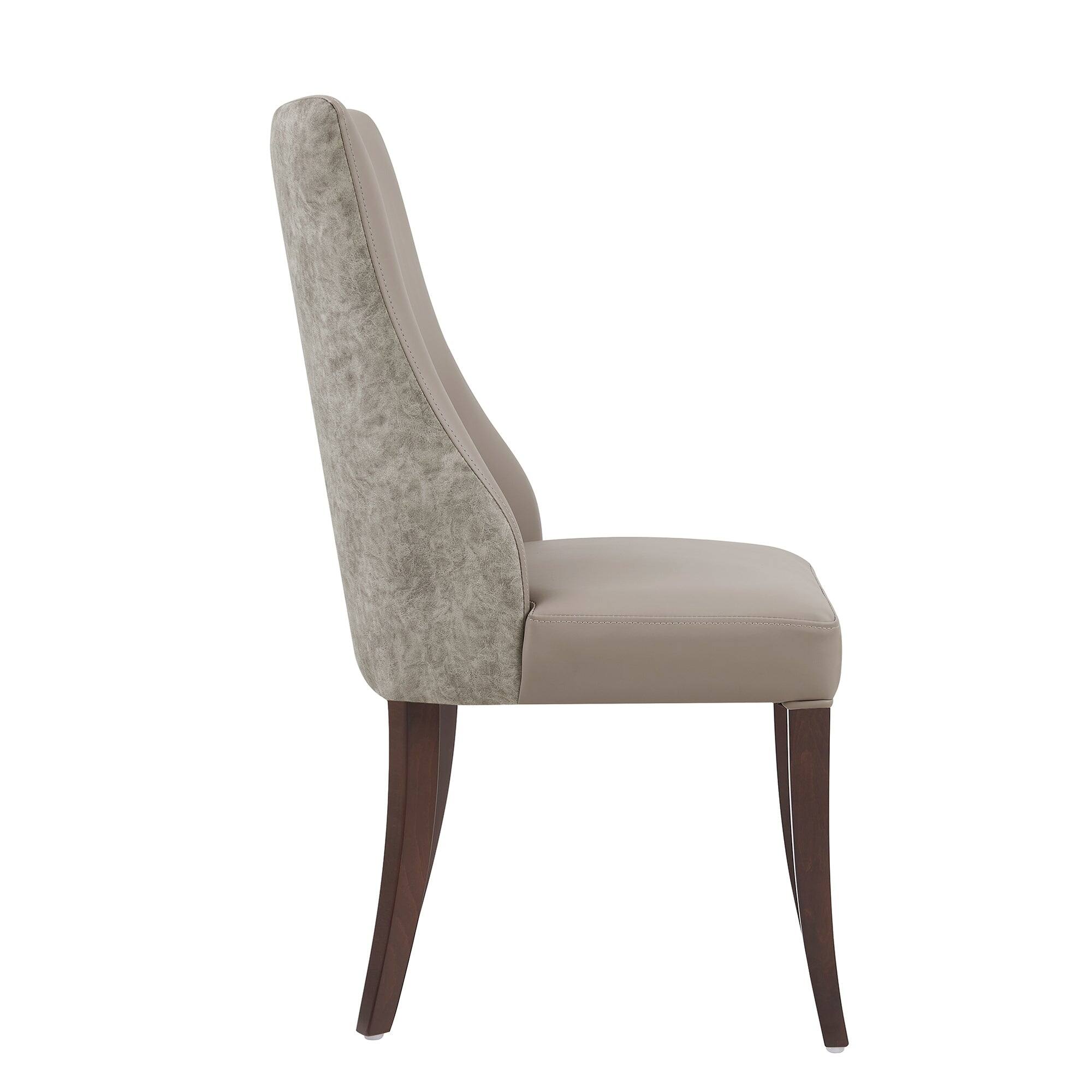 Alt View 5. Manhattan Comfort - Connie Modern 8-Piece Dining Chair Set - Taupe.