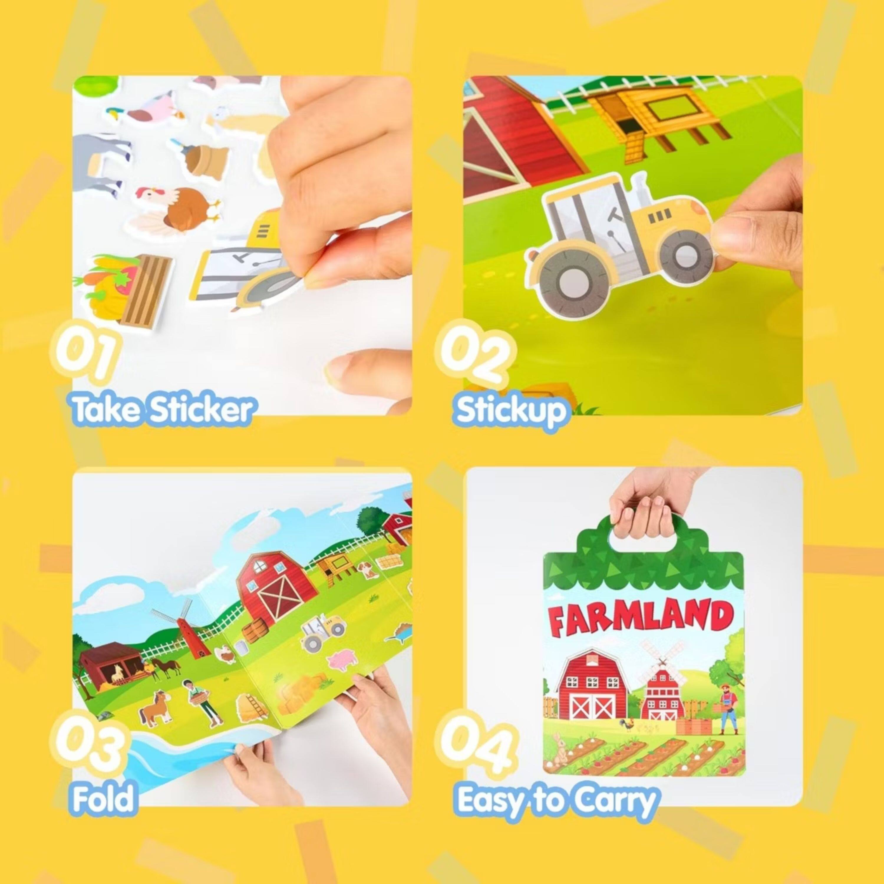 01 Take Sticker  
02 Stickup  
03 Fold  
04 Easy to Carry