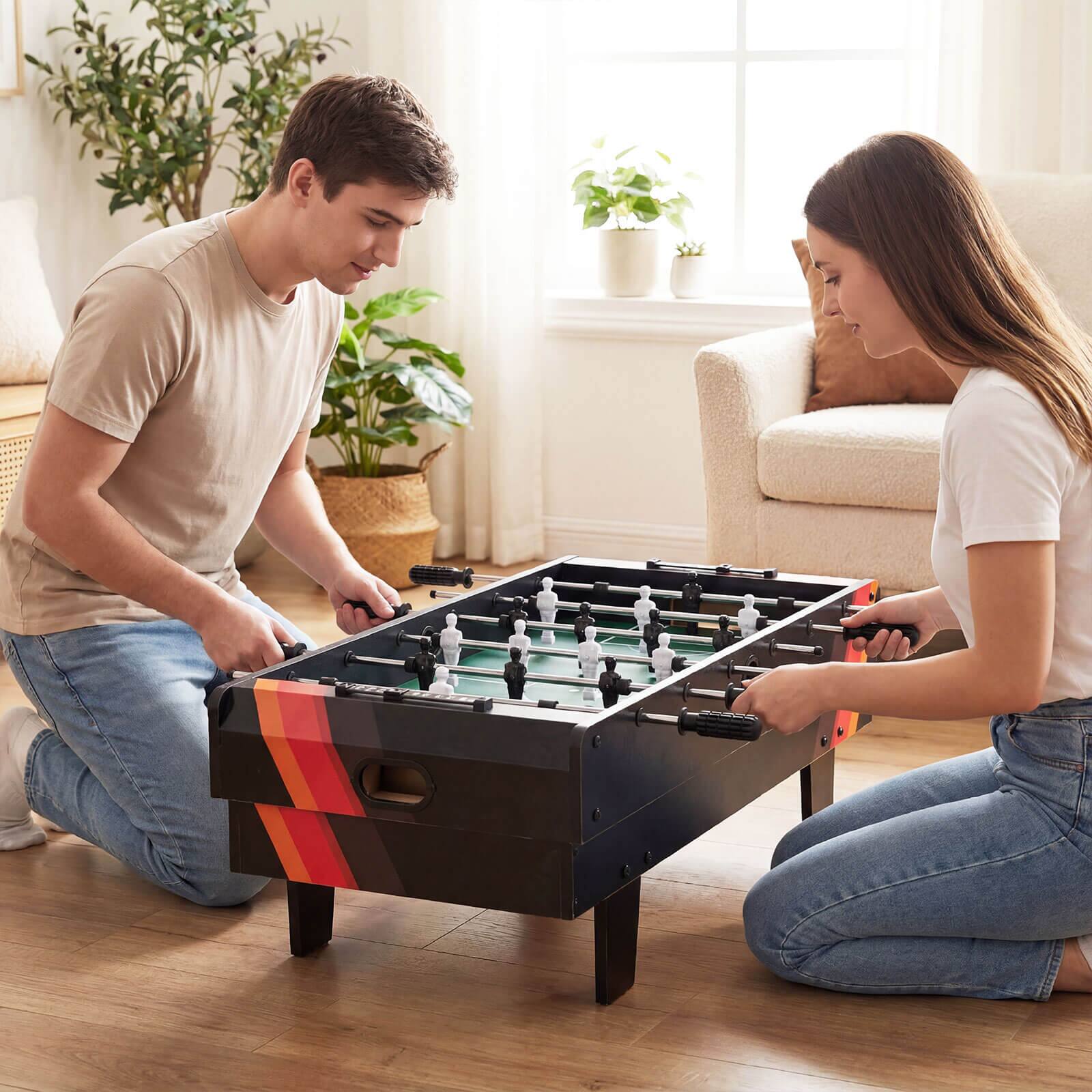 Alt View 1. Costway - Costway 4 in 1 Multi Game Table with Stackable Tabletops of Billiards, Air Hockey, Foosball - Black.