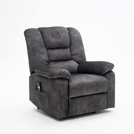 Boyel Living - Power Lift Recliner Chair For Elderly Massage Heating Function USB Port Living Room Furniture - Grayish Blue
