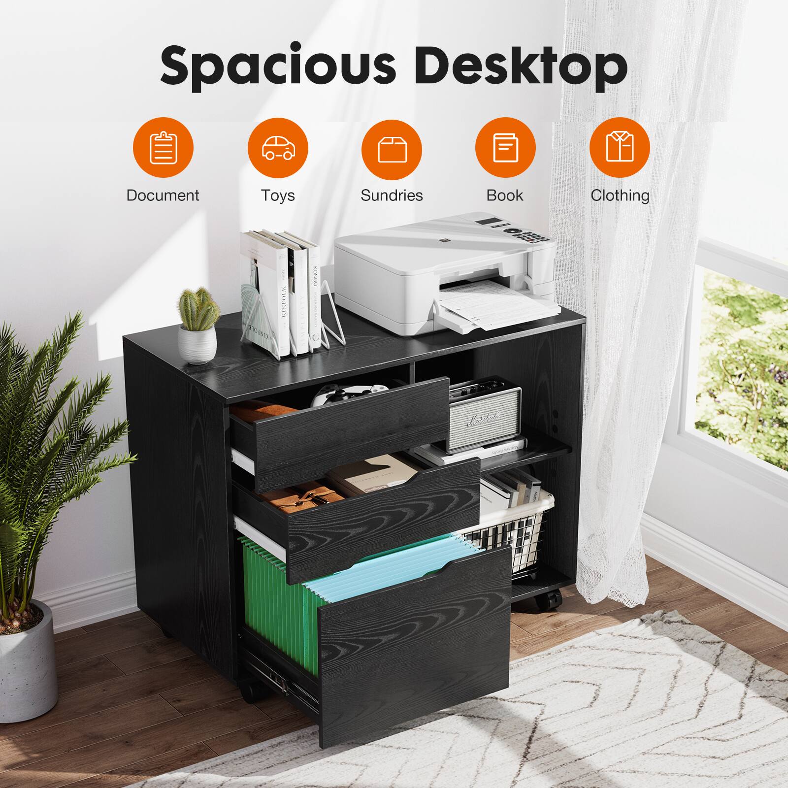 Spacious Desktop

- Document
- Toys
- Sundries
- Book
- Clothing