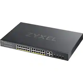 ZYXEL - 24-Port Gigabit Ethernet PoE+ Switch GS1920-24HPv2 - Black