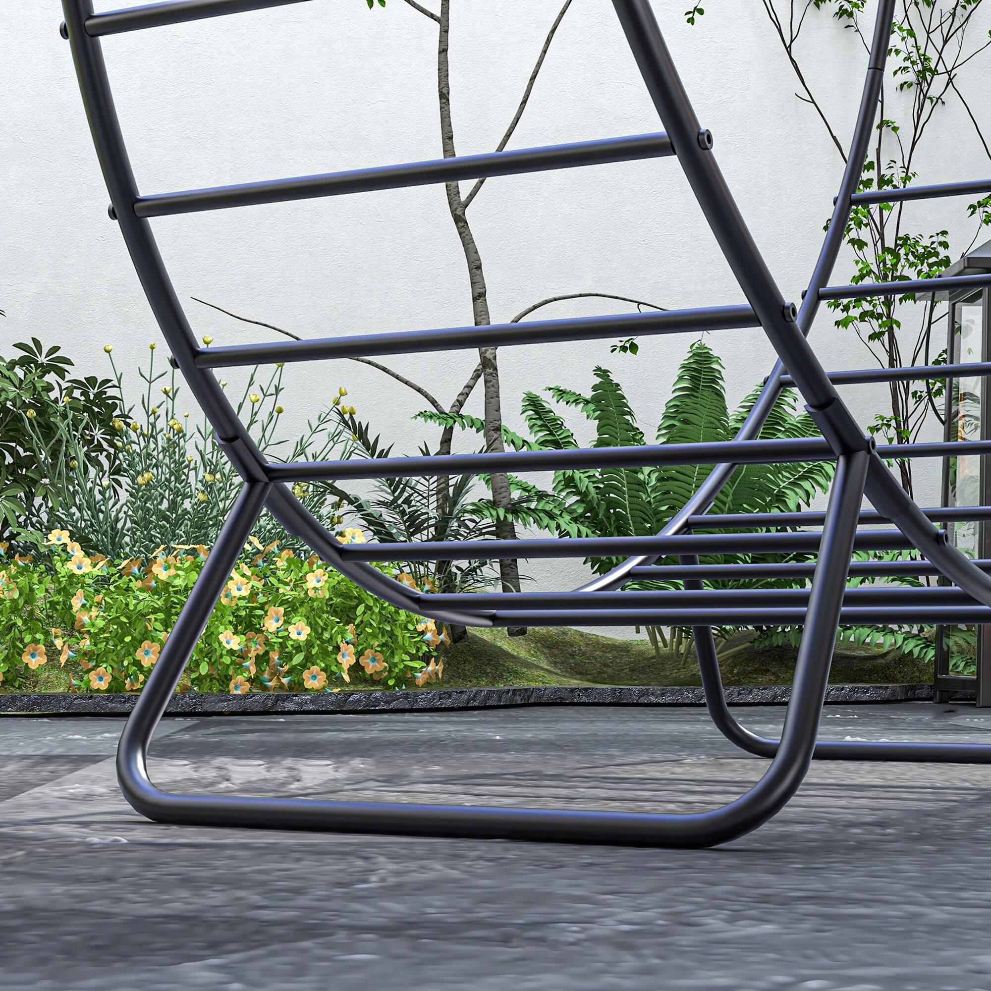 Alt View 5. Outsunny - Outsunny 40 Inch Firewood Rack Outdoor Indoor with Zipper Cover, Waterproof Firewood Holder - Black.