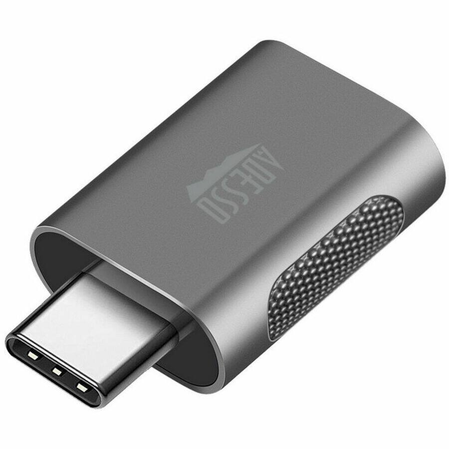 Alt View 2. Adesso - USB A to USB C Adapter - Black.