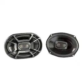 Polk Audio - Polk DB692 6x9" Coaxial Speakers with Marine Certification - Black/Gray