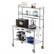 Angle. Winado - 48"L x 24"W Stainless Steel Prep Table Work Table with Drawers, Overshelves, Undershelf, Detachable Hooks for Restaurant - Silver.