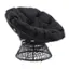 Angle. OSP Home Furnishings - Papasan Chair - Black.
