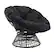 Angle Zoom. OSP Home Furnishings - Papasan Chair - Black.