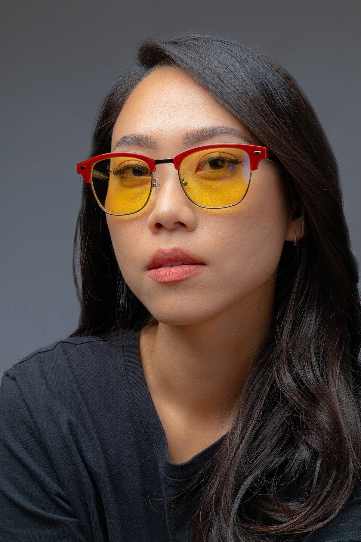 Alt View 2. GUNNAR - GUNNAR Gaming Glasses  - Diablo IV Sanctuary Edition, Blood Onyx, Amber Lens - Blue Light Blocking, Relieve Dry Eye - Blood Onyx.