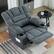 Alt View 1. Kadyn - Massage Recliner Chair, 8-Point Vibration & Lumbar Heat, 150° Recline, 330lb Capacity, Gray - Gray.