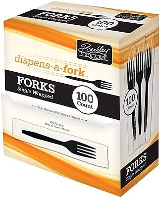 Berkeley Square  
dispensa-fork  
FORKS  
Single Wrapped  
100 Count  
100 Count  
Medium Heavy Weight  
100 Count