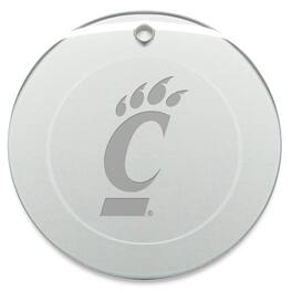 Jardine - Cincinnati Bearcats 3'' Glass Round Ornament - Multicolor