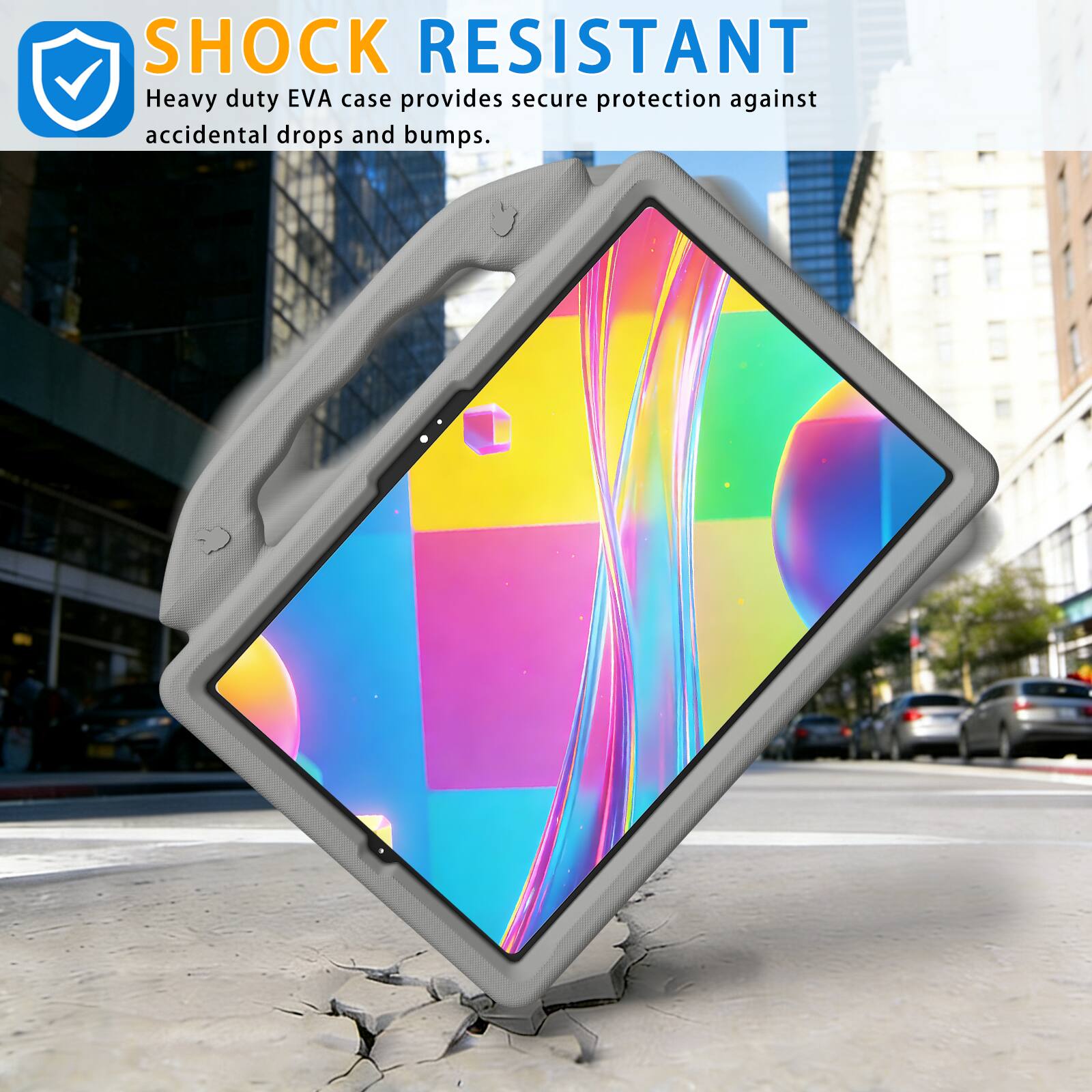 SHOCK RESISTANT  
Heavy duty EVA case provides secure protection against accidental drops and bumps.