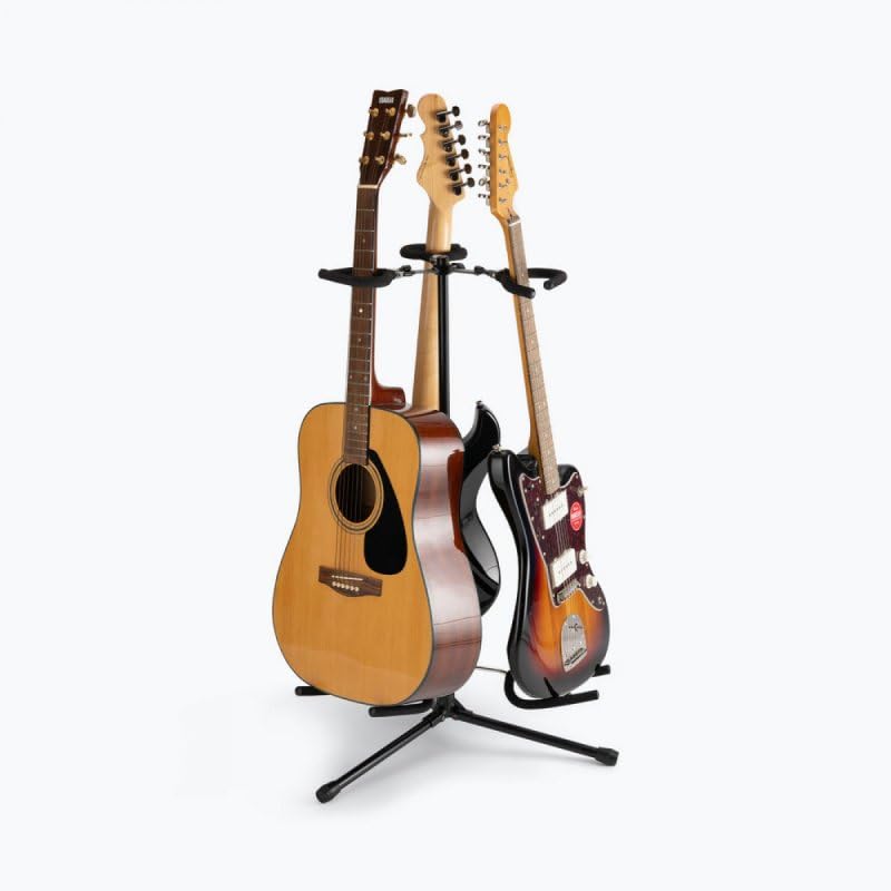 Alt View 6. On Stage Stands - On-Stage GS7353BB Triple Flip-It Guitar Stand - Black.