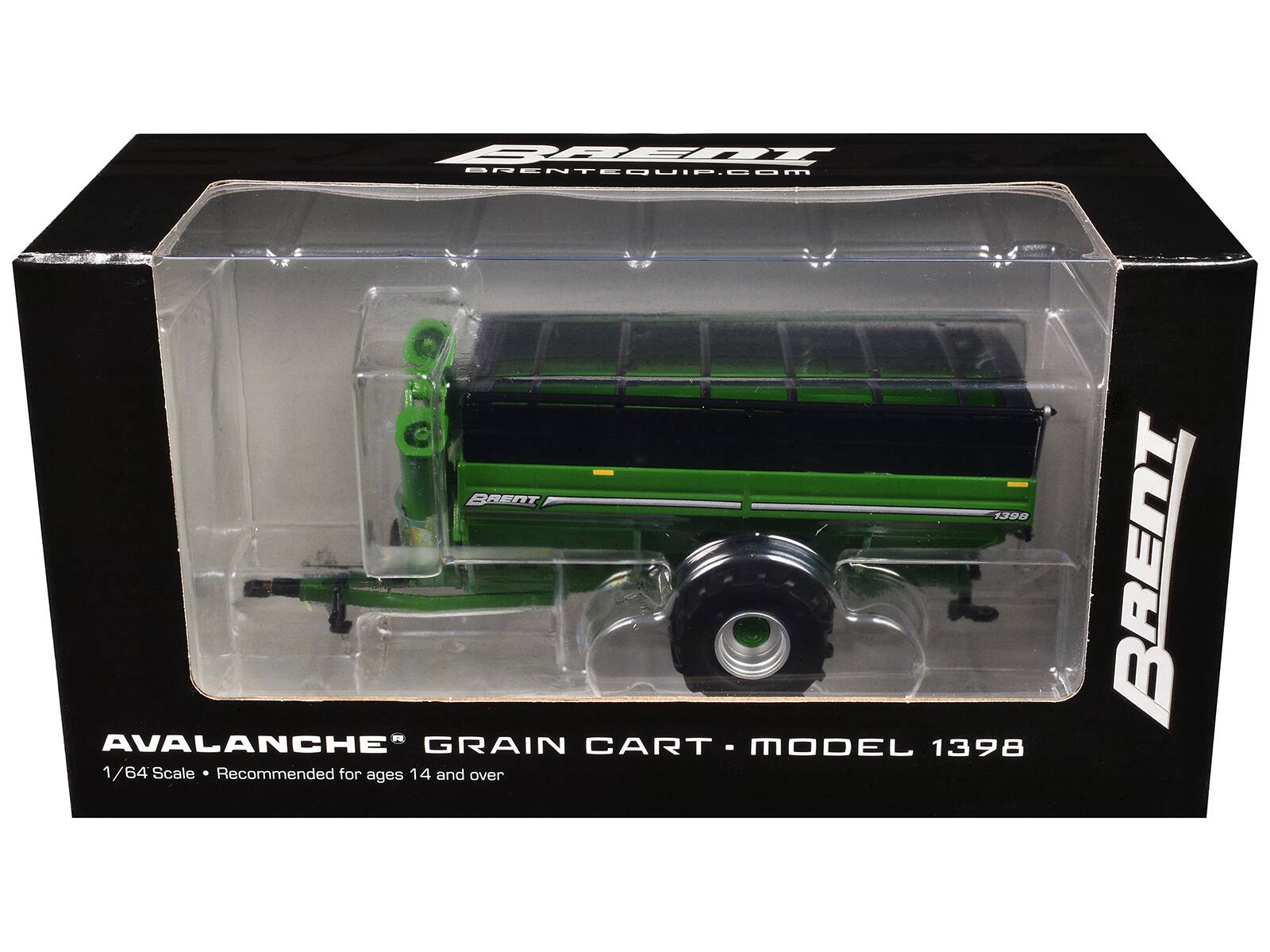 BRENT EQUIP.COM  
BRENT 1398 AVALANCHE" GRAIN CART - MODEL 1398  
1/64 Scale  
Recommended for ages 14 and over