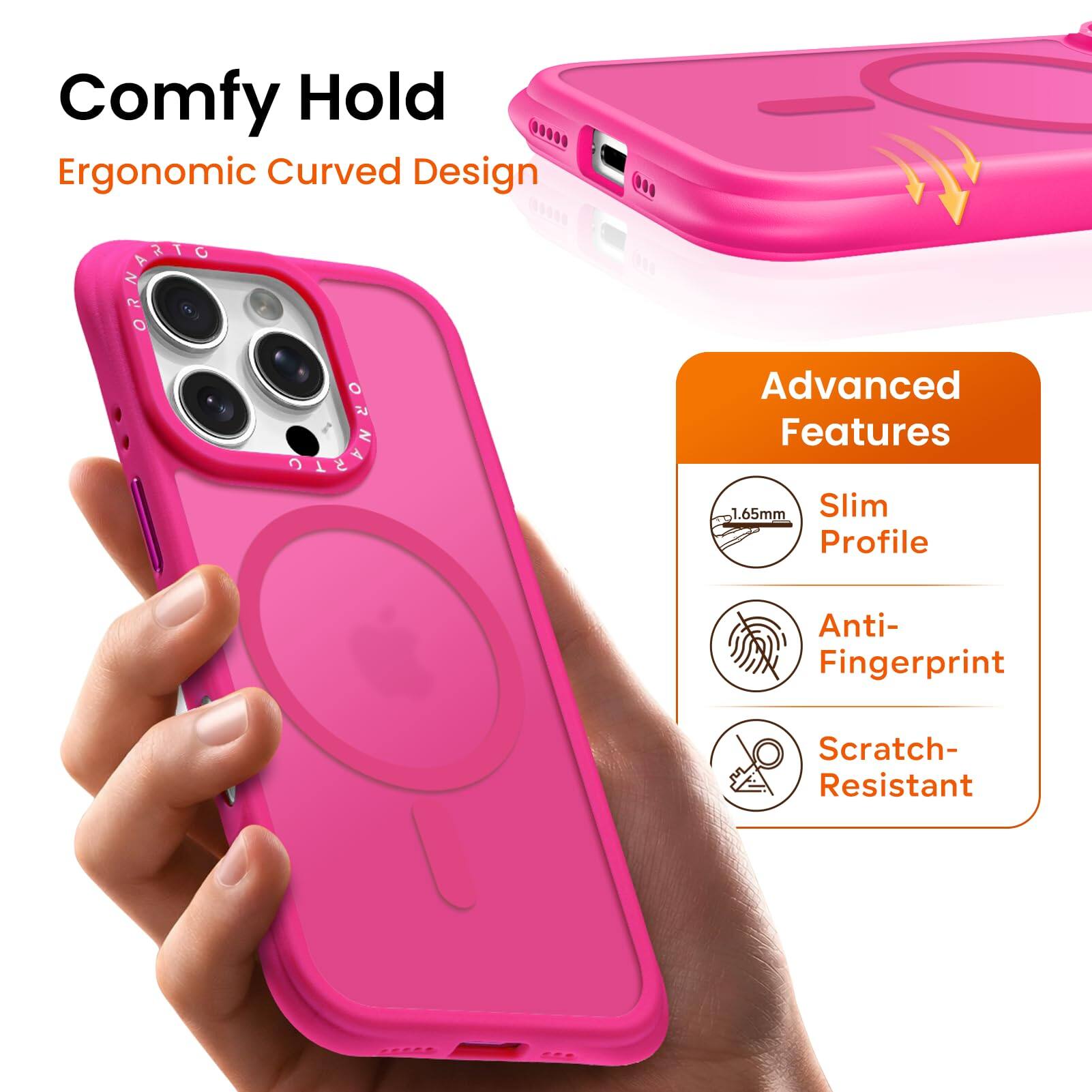 Comfy Hold  
Ergonomic Curved Design  

Advanced Features  
1.65mm Slim Profile  
Anti-Fingerprint  
Scratch-Resistant