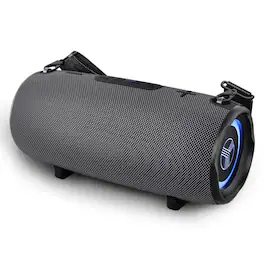 TREBLAB - HD-Max Ultra Loud Wireless Speaker - 60W Stereo Sound with Deep Bass, 20H Playtime, Powerbank, Waterproof, Bluetooth 5.3 - Gray