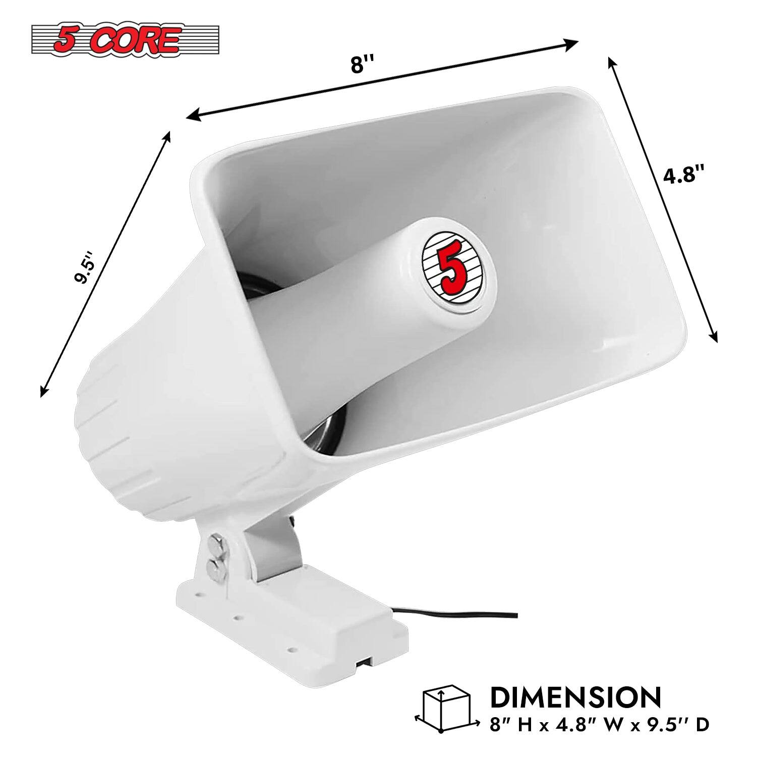 5 CORE

DIMENSION
8" H x 4.8" W x 9.5" D