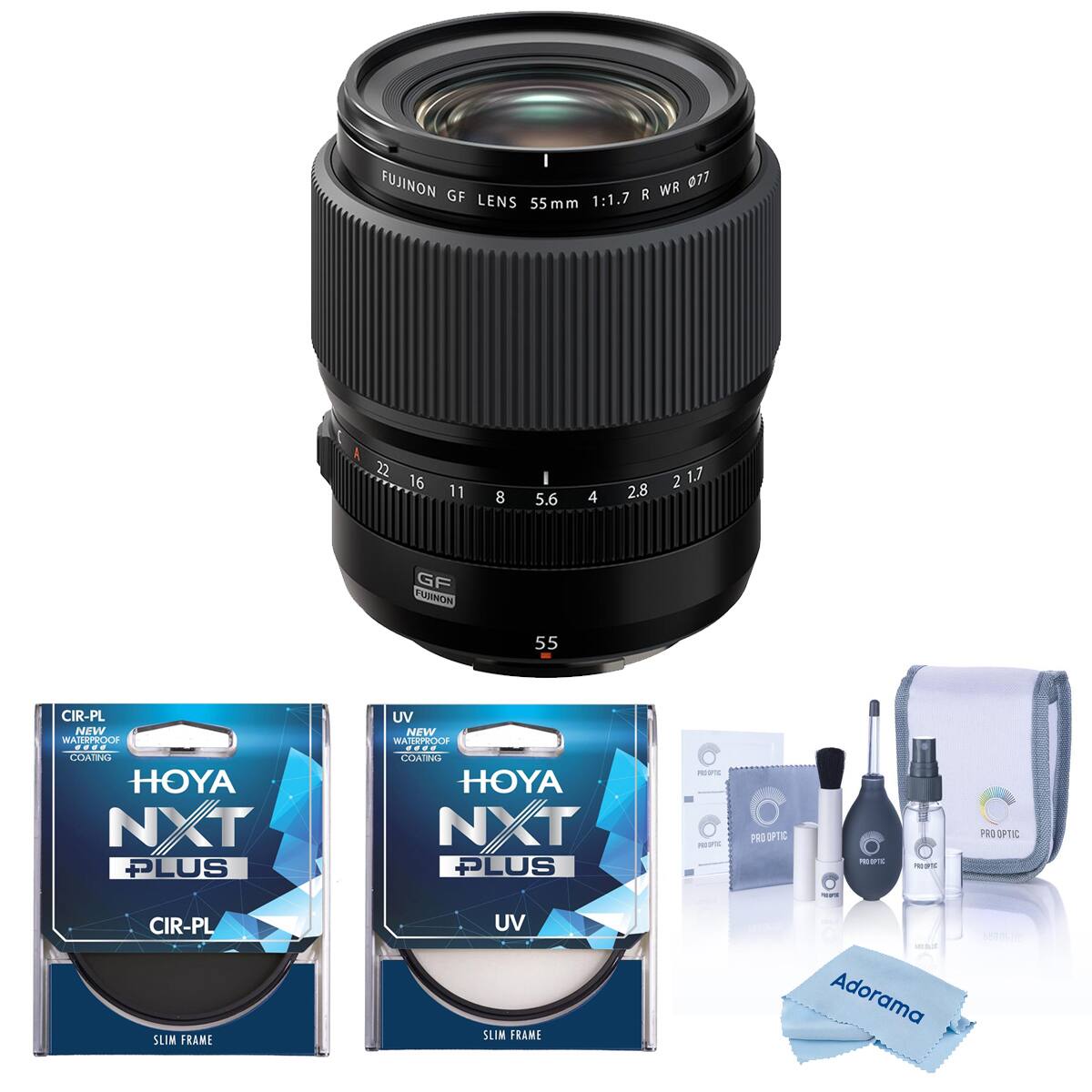 FUJINON WR 077 GF LENS 1:1.7 R 55mm

22 16
11
8
5.6
4
2.8
2 1.7

GF FUJINON

55

CIR-PL NEW WATERPROOF COATING HOYA NXT PLUS
UV NEW WATERPROOF COATING HOYA NXT PLUS

10.0% 20770-097

PRO OPTIC
PROPIC
PRO OPTIC

no pro

CIR-PL SLIM FRAME
UV SLIM FRAME

Adorama