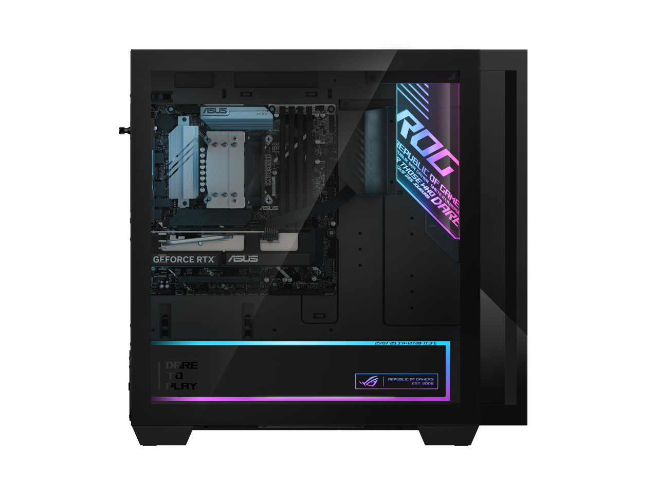 ASUS ROG Republic of Gamers  
GEFORCE RTX  
ASUS  
DFRE TO PLAY  
REPUBLIC OF GAMERS  
EST. 2006