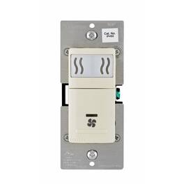 Leviton - Single Pole Fan Control Fan Control Switch 1 pk - Light Almond