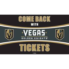 Evergreen Enterprises - Vegas Golden Knights 28" x 16" Come Back With Tickets Door Mat - Multicolor